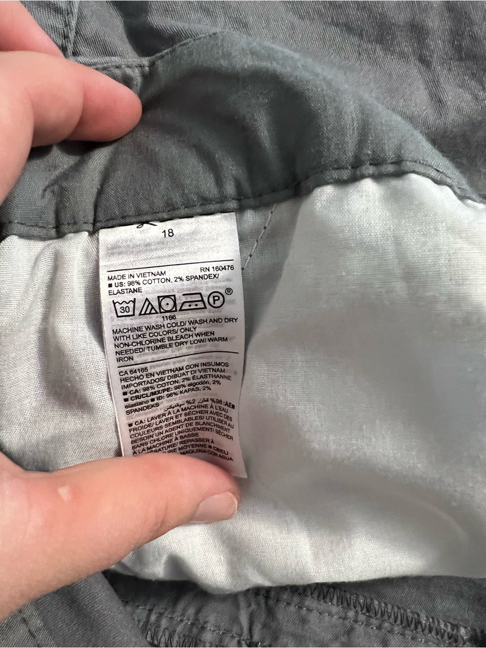 Light Gray Women's Shorts - Picture 3 of 4